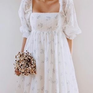 Mimi Floral Puff Sleeve Dress NWOT